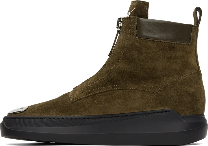 Giuseppe Zanotti Khaki Kashton Sneakers - Image 3