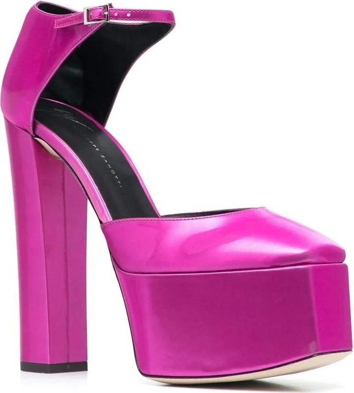 Giuseppe Zanotti Leather Plateau Pumps - Image 4