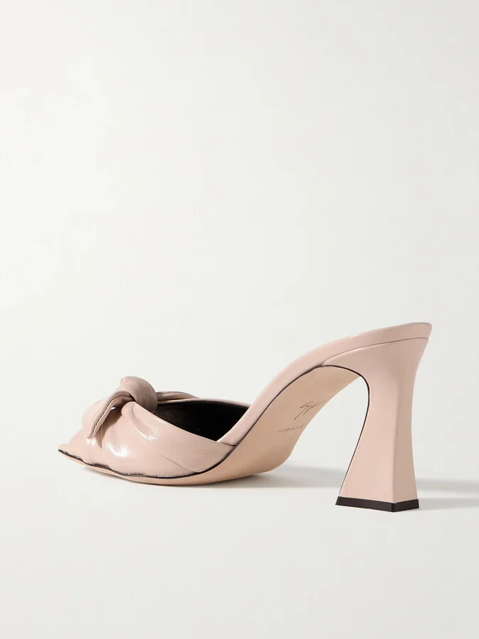 GIUSEPPE ZANOTTI - Marinetti Patent-leather Mules - Cream - Image 3