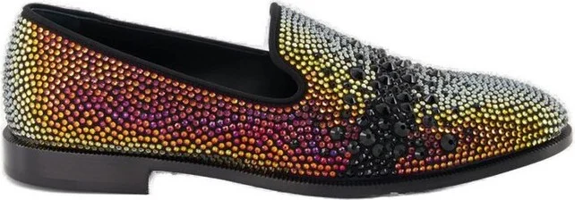 Giuseppe Zanotti Marthinique Almond Toe Embellished Loafers