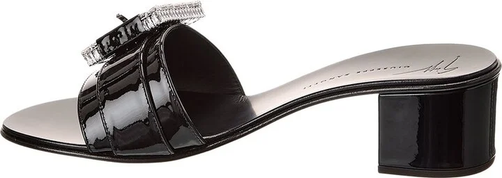 Giuseppe Zanotti Miss Buckle 40 Patent Sandal - Image 2