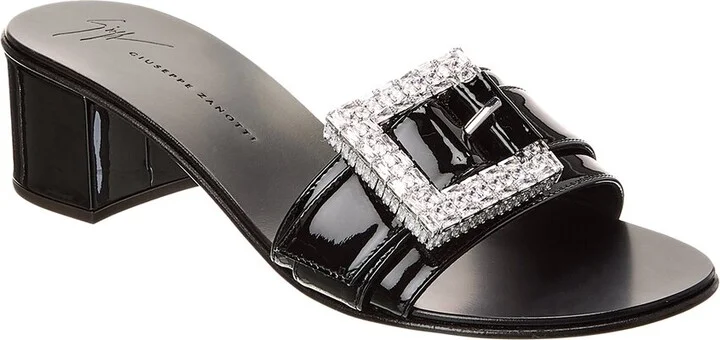 Giuseppe Zanotti Miss Buckle 40 Patent Sandal