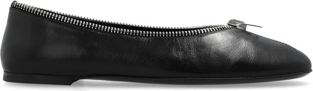 Giuseppe Zanotti Oraine Zip-Detailed Ballet Flats