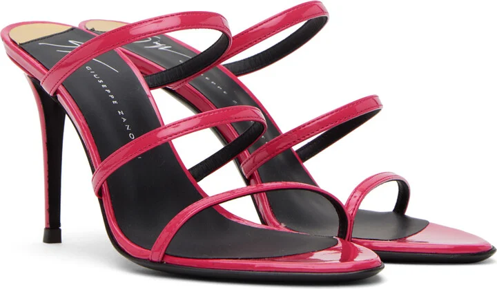 Giuseppe Zanotti Pink Clandestino Heeled Sandals - Image 4