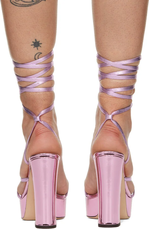 Giuseppe Zanotti Pink Vegas Heeled Sandals - Image 2