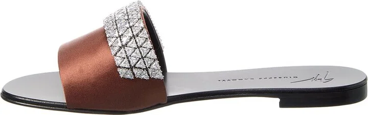 Giuseppe Zanotti Roll Satin Sandal - Image 2