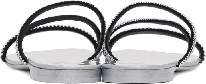 Giuseppe Zanotti Silver Julianne Sandals - Image 2