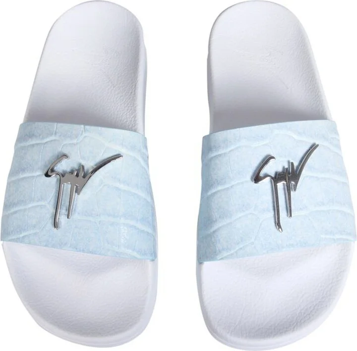 Giuseppe Zanotti Slide Sandals With Logo - Image 2