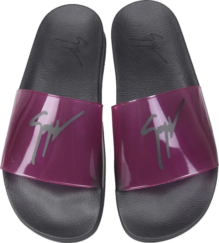 Giuseppe Zanotti Slide Sandals With Logo - Image 2