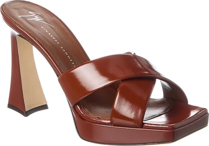 Giuseppe Zanotti Stacee 85 Leather Platform Sandal