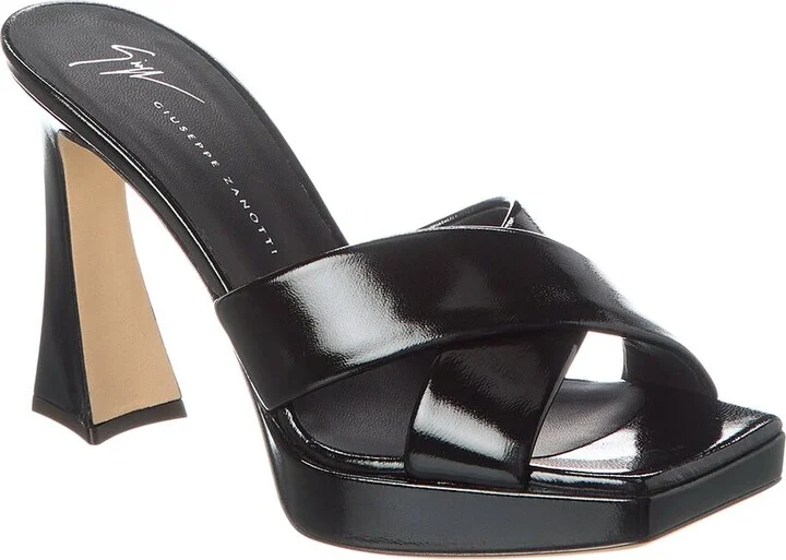 Giuseppe Zanotti Stacee 85 Leather Platform Sandal