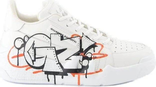 Giuseppe Zanotti Talon Graffiti Printed Sneakers