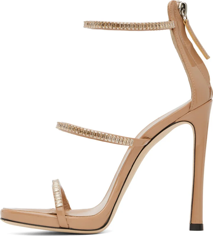 Giuseppe Zanotti Taupe South 115 Heeled Sandals - Image 3