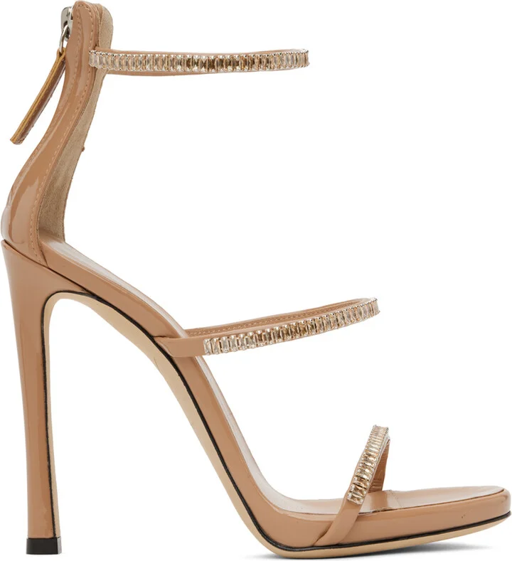 Giuseppe Zanotti Taupe South 115 Heeled Sandals
