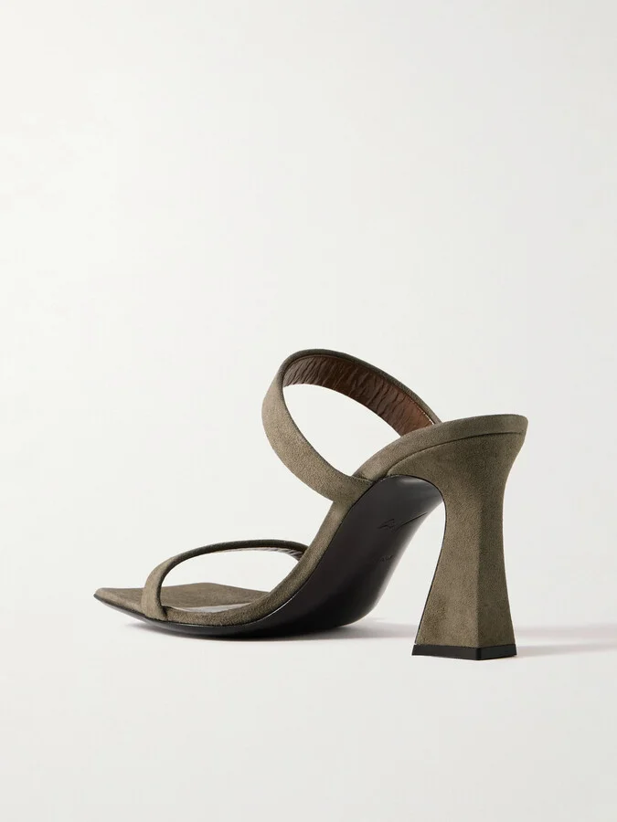 GIUSEPPE ZANOTTI - Vanilla Suede Mules - Brown - Image 3