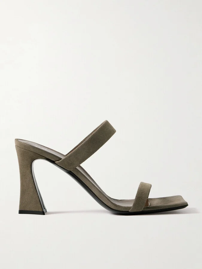 GIUSEPPE ZANOTTI - Vanilla Suede Mules - Brown