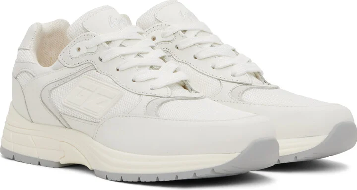 Giuseppe Zanotti White GZ Runner Sneakers - Image 4