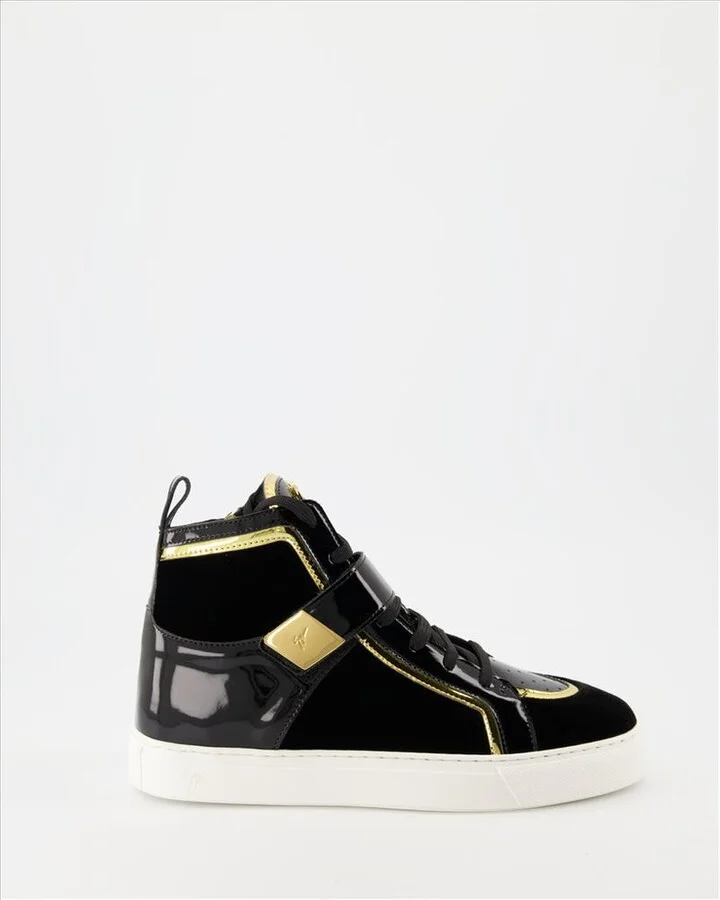 Giuseppe Zanotti Zenas High-Top Panelled Sneakers