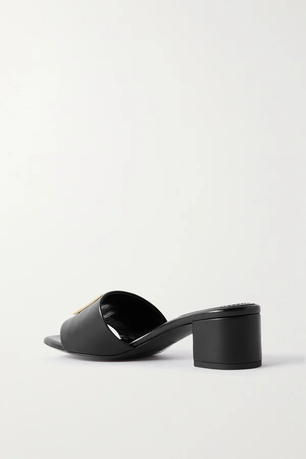 Givenchy - 4g 45 Leather Mules - Black - Image 3