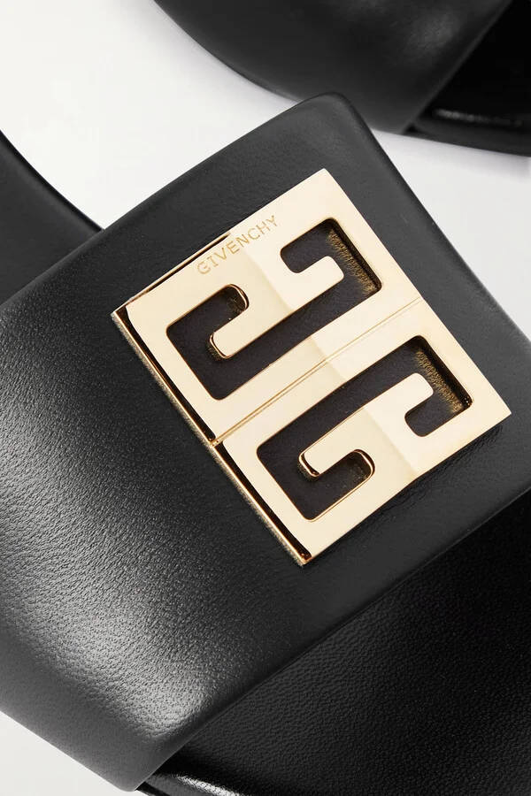 Givenchy - 4g 45 Leather Mules - Black - Image 4