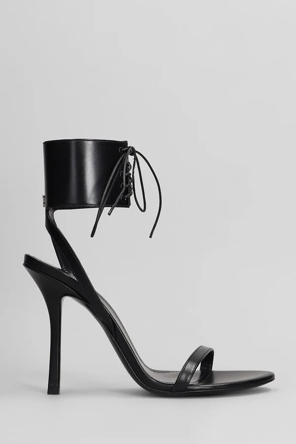 Givenchy 4G Liquid Lace-Up Heeled Sandals