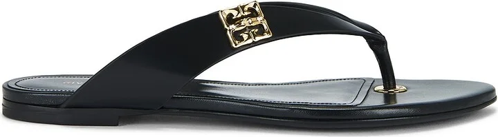 Givenchy 4g Liquid Thong Sandal in Black