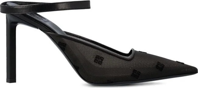 Givenchy 4G Motif Mesh Slingback Pumps