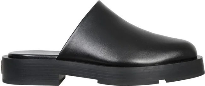 Givenchy 4G Plaque Square-Toe Mules