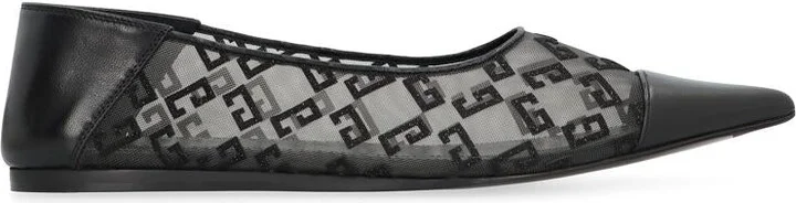 Givenchy 4G Pointy-Toe Ballet Flats
