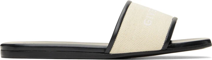 Givenchy Beige 4G Flat Sandals