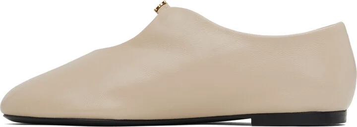 Givenchy Beige 4G Liquid Ballerina Flats - Image 3