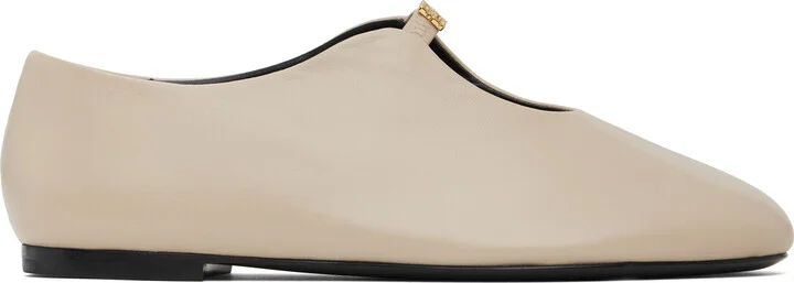 Givenchy Beige 4G Liquid Ballerina Flats