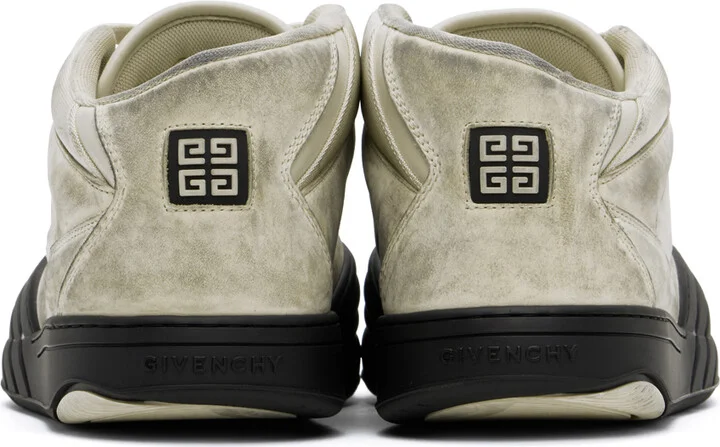 Givenchy Beige & Black Skate Nubuck Sneakers - Image 2