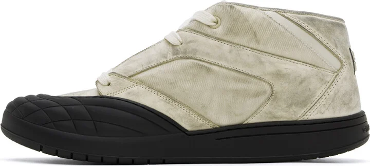 Givenchy Beige & Black Skate Nubuck Sneakers - Image 3