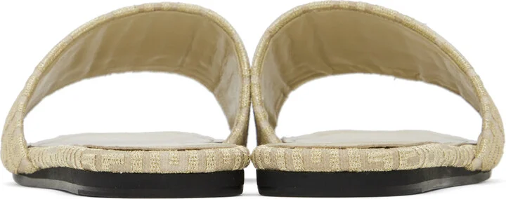 Givenchy Beige & Gold 4G Sandals - Image 2