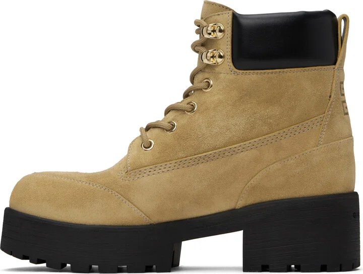 Givenchy Beige Trekker Boots - Image 3