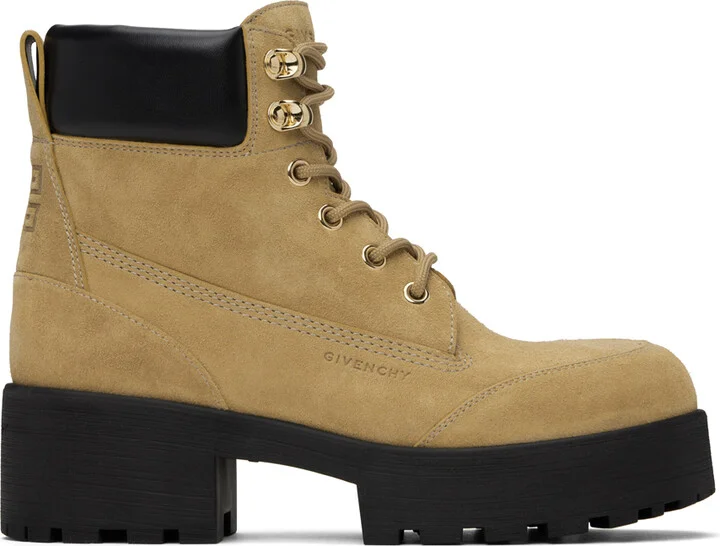Givenchy Beige Trekker Boots