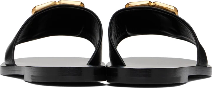 Givenchy Black 4G Flat Sandals - Image 2