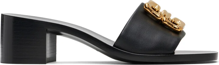Givenchy Black 4G Heeled Sandals