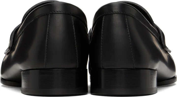 Givenchy Black 4G Leather Loafers - Image 2