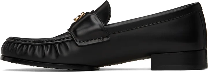 Givenchy Black 4G Leather Loafers - Image 3