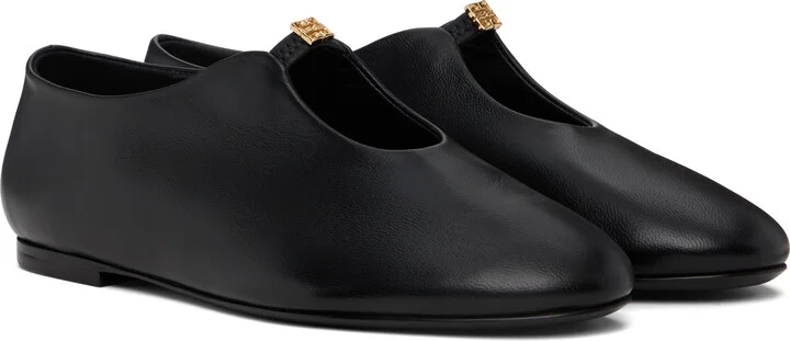 Givenchy Black 4G Liquid Ballerina Flats - Image 4
