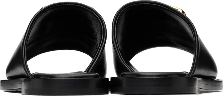 Givenchy Black 4G Liquid Flat Mule Sandals - Image 2