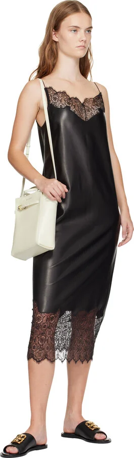 Givenchy Black 4G Liquid Flat Mule Sandals - Image 5
