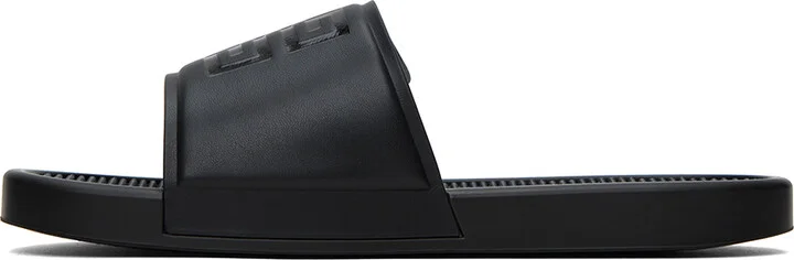 Givenchy Black 4G Pool Slides - Image 3