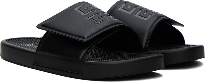 Givenchy Black 4G Pool Slides - Image 4
