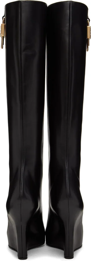 Givenchy Black G-Lock Boots - Image 2