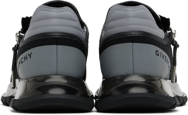 Givenchy Black & Gray Spectre Runner Sneakers - Image 2