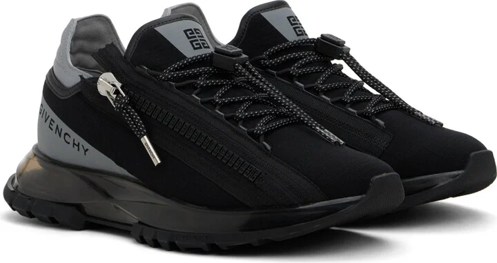 Givenchy Black & Gray Spectre Runner Sneakers - Image 4