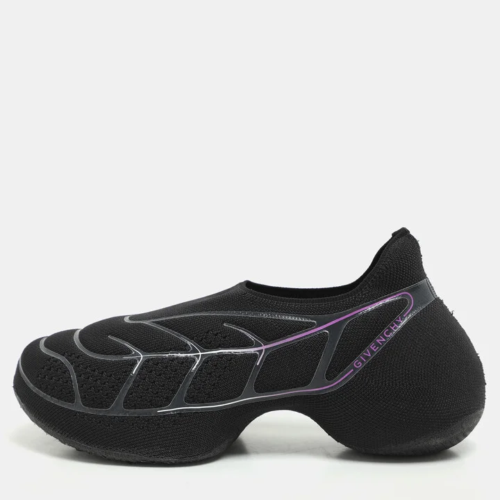 Givenchy Black Knit Fabric TK-360 Sneakers Size 37